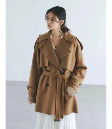 anuans 리버울 미들 트렌치코트