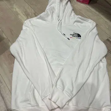 THE NORTH FACE 화이트 후드 부착 후드티