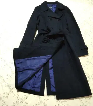 SONIARYKIEL 소니아 리키엘 블랙 더블 벨티드 코트 40