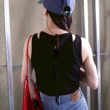 LAYERED BACK RIBBON TANK