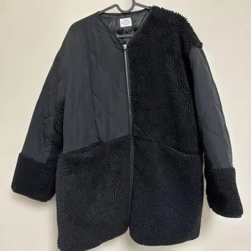 coen 보아 퀼트 패치워크 블루종