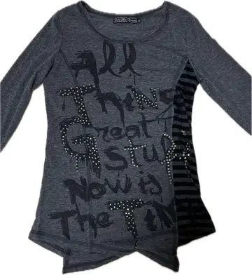 Y2K 헤이세이 비대칭 롱티