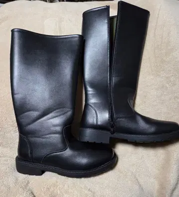 여성용 블랙 롱 부츠 38 사이즈