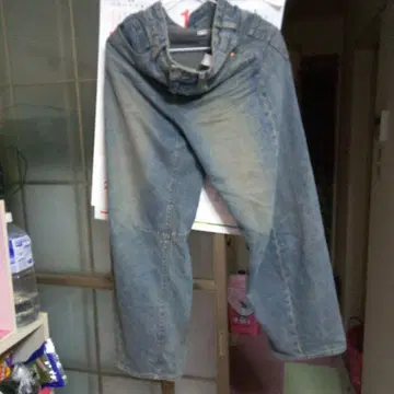 GU 배럴 레그 청바지 데님 S