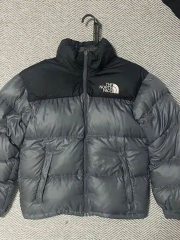 THE NORTH FACE 다운 자켓 그레이/블랙 사이즈 90
