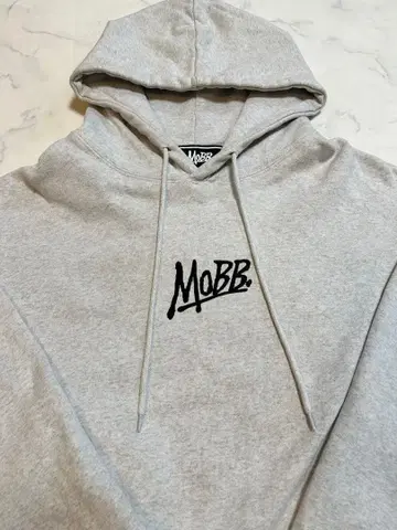 MoBB(모브) 그레이 후드 부착 후드티