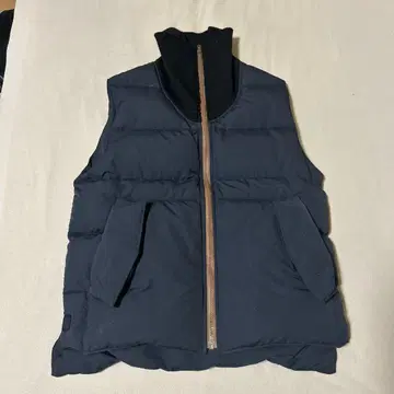 tube 네이비 다운 베스트 퀼팅