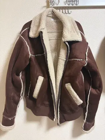 브라운 무스탕 자켓 MONO-MART