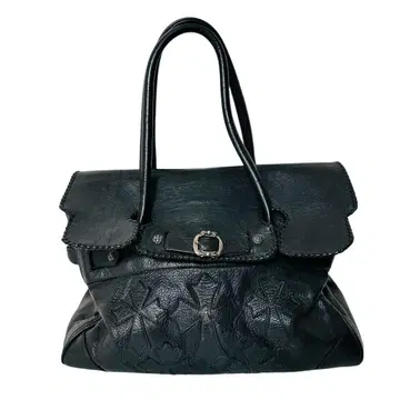 초레어 A&G 크로스 패치 실버 925 가죽 핸드백