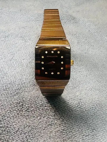 ROYAL EXCEL 쿼츠 손목시계 배터리 교체 완료 골드 컬러 여성용
