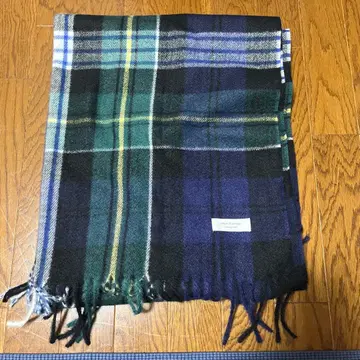 nature et voluer 체크 무늬 머플러