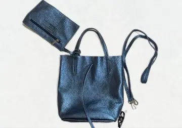 미사용 MARLON FIRENZE 메탈릭 토트