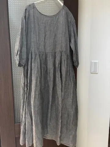 새상품급 Joie de Vivre 린넨 절개 턱 원피스 2way