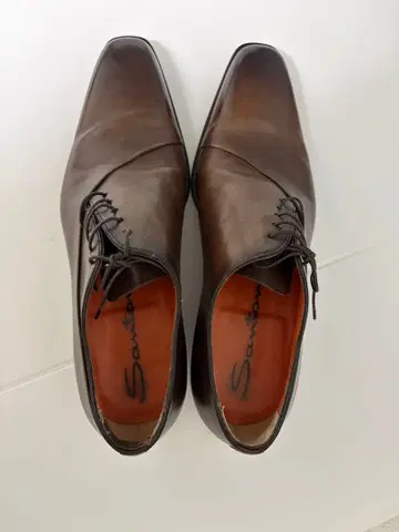 Santoni 브라운 드레스 슈즈 7
