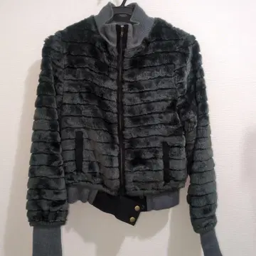 레베카 테일러 다크 그레이 자켓 퍼