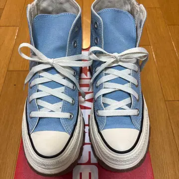 CONVERSE ALL STAR 라이트 블루 통굽 스니커즈 23.5cm