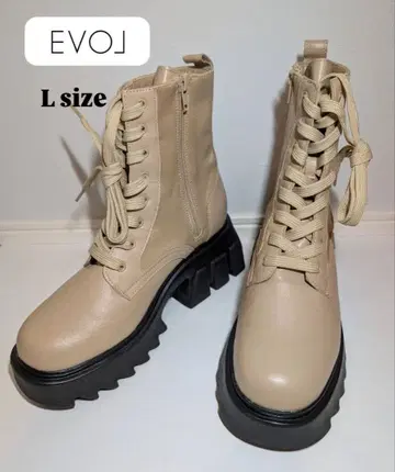 [ 새상품급 ] EVOL 이볼 레이스업 부츠 L 24cm 24.5cm