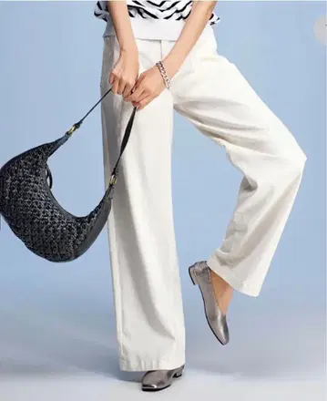 더마 컬렉션 스트레치 세미 와이드 데님 팬츠 인심 66cm