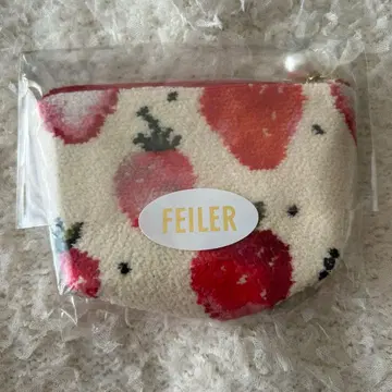 [ 새상품 미개봉 ] FEILER 스트로베리 도트 보트형 파우치