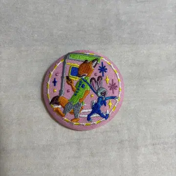 디즈니 자수 캔 배지 주토피아