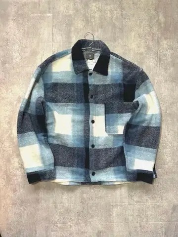 H&M 체크 무늬 플리스 자켓 L