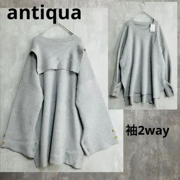 새상품 안티카 fiertedoe 그레이 세일러 니트 스웨터 겨울