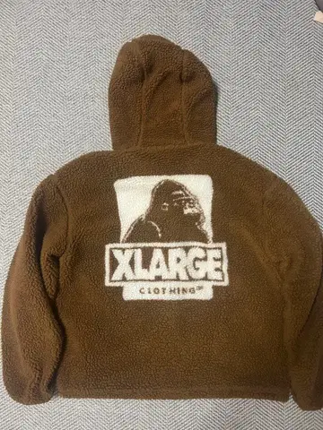 XLARGE 플리스 자켓 브라운