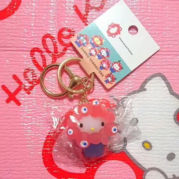 오사카 만박 미야쿠미야쿠 클리어 키링 산리오 헬로키티