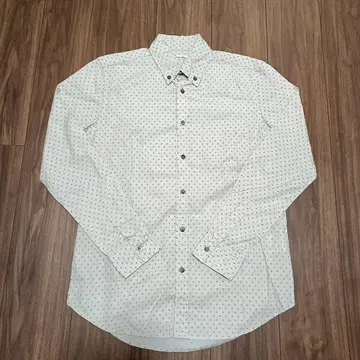 컨디션 최상 스티븐 앨런 긴팔 셔츠 도트 스퀘어 올 패턴 usa 제작