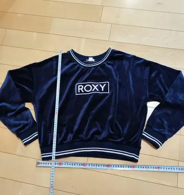 ROXY 네이비 벨벳 긴팔 상의