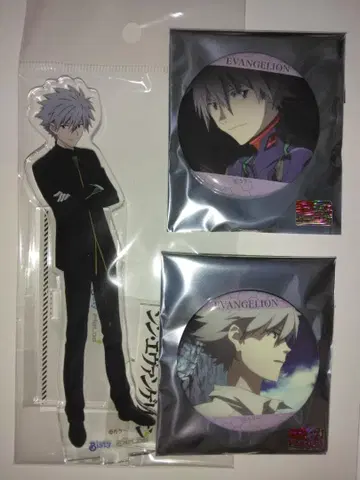 에반게리온 이카리 신지 아크릴 스탠드 배지 세트