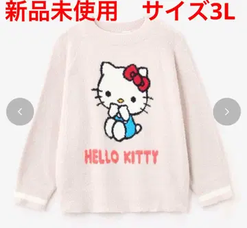 산리오 헬로키티 룸웨어 풀오버 상의 따뜻한 포근포근