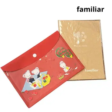 파밀리아 70주년 한정판 클리어 케이스 & 땡스 노트 2세트