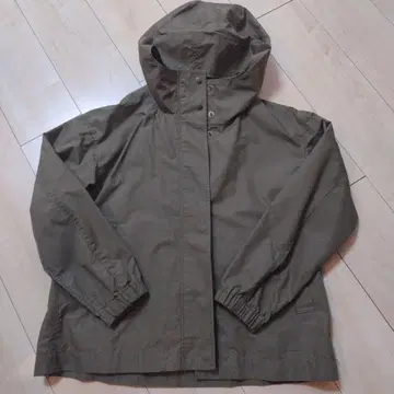 후드 블루종 무인양품 카키