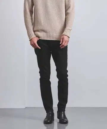 유나이티드 애로우즈 블랙 스키니 데님 L