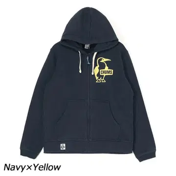 CHUMS 부비 로고 집업 후드티 네이비 XL