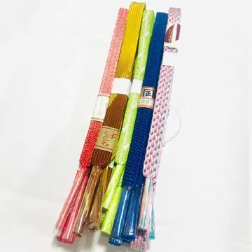 [ 미사용 ] 순수 실크 오비지메 5개 묶음 판매 1