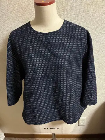 기모노 리메이크 서생 무늬 심플 튜닉