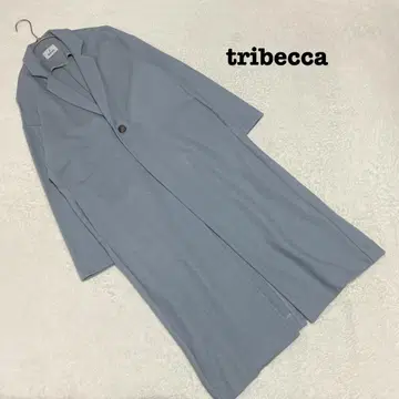 DE0011 [트라이베카] 체스터 코트 [F] 롱 기장 슬릿 블루