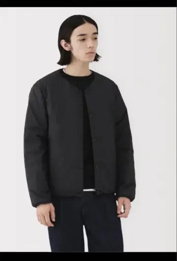 무인양품 경량 다운 포켓터블 노카라 자켓 2025년 최신 모델