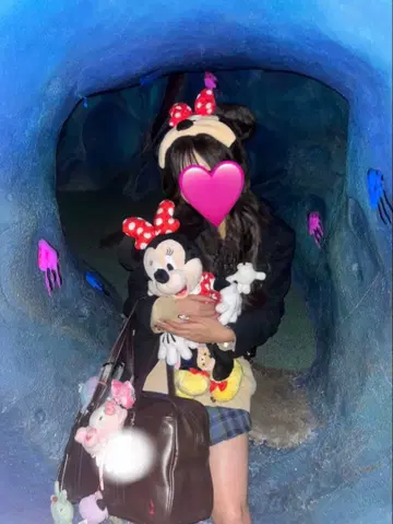 미니 봉제 인형 약 60cm 물방울 패턴