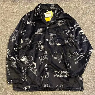 스누피 포근포근 파자마 플란넬 소재 상하의 세트