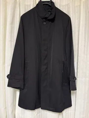 AOKI INTIMAGE 비즈니스 코트 스텐카라 코트 블랙 S