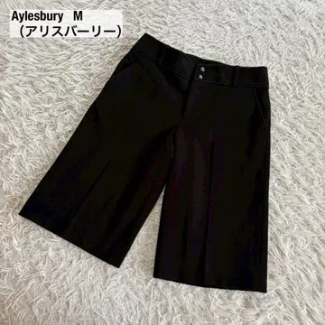 앨리스버리 두꺼운 원단 숏 기장 팬츠 메탈 버튼 도쿄 스타일