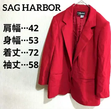 SAG HARBOR 레드 블레이저 12P