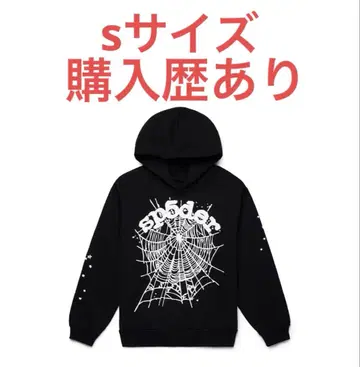 [새상품급] 스파이더 OG 웹 후드티 블랙 (구매 이력 있음)