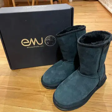 EMU Australia 방수 어그 부츠 블랙 23cm