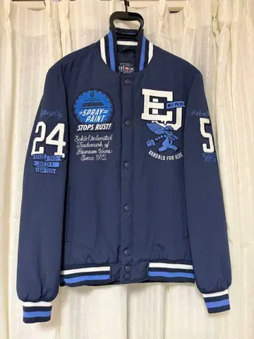 ECKO UNLTD. 에코 리미티드 바시티 자켓 네이비 SMALL