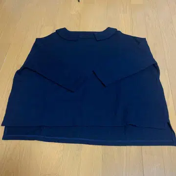 merci 세일러 카라 니트 네이비