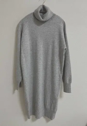 [ dinos ] 터틀넥 니트 원피스 ( 그레이 )